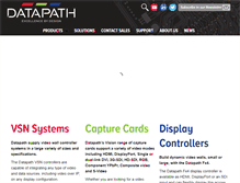 Tablet Screenshot of datapath.co.uk